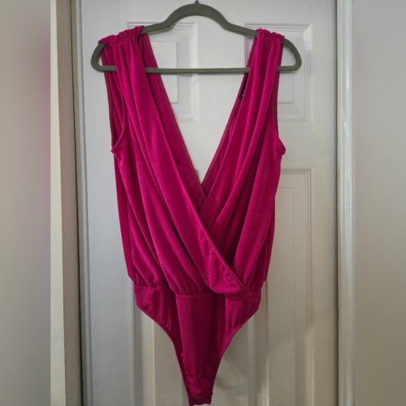 Blue Blush Fuchsia Bodysuit - Picture 2 of 5